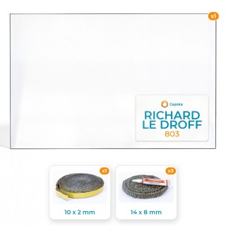 Vetro Richard Le Droff 803 - Resistente fino a 800°C