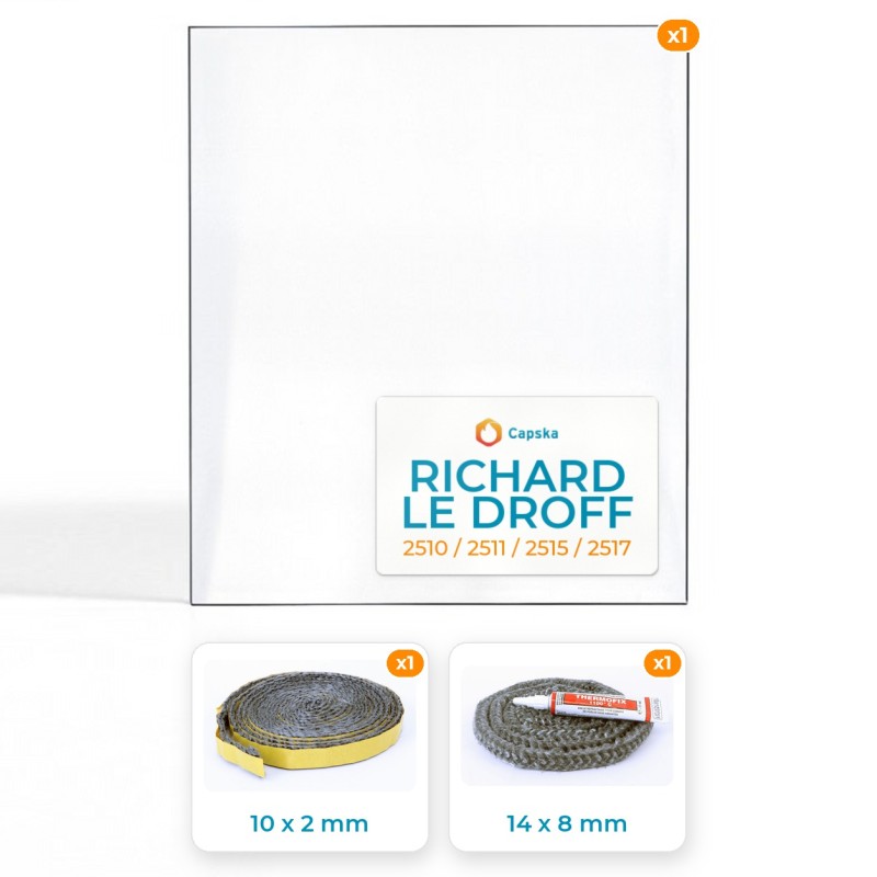 RICHARD LE DROFF 2510 / 2511 / 2515 / 2517 - Glas und Dichtungspaket