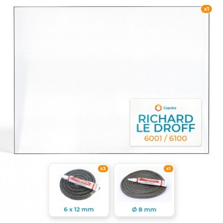 RICHARD LE DROFF 6001 / 6100 - Paket : Glas + Dichtung