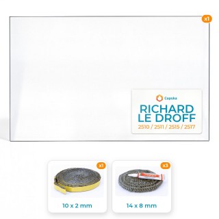 Vetro Richard Le Droff 2510 / 2511 / 2515 / 2517 - Resistente a 800°C