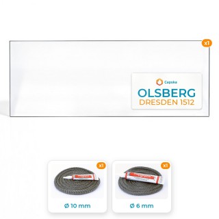 Vetro Olsberg DRESDEN 1512 - Resistente fino a 800°C