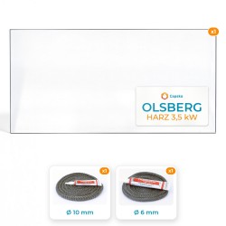 Olsberg HARZ 3,5 kW - Vetro + Guarnizione