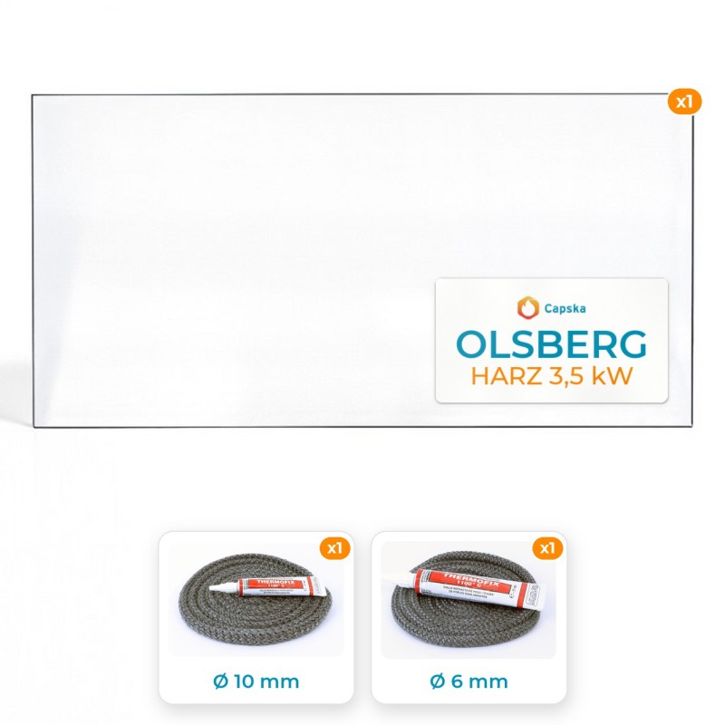 OLSBERG HARZ 3,5 KW - Paket Glas + Dichtung