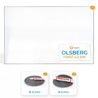 OLSBERG HARZ 4,5 KW - Glas und Dichtungspaket