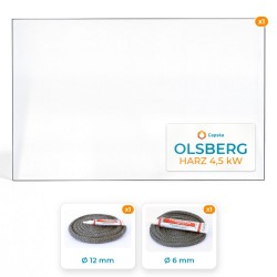 Olsberg HARZ 4,5 kW - Pack Vitre Rectangle + Joints