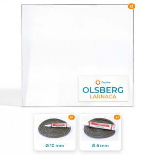 OLSBERG LARNACA - Glas + Dichtung für Kaminofen