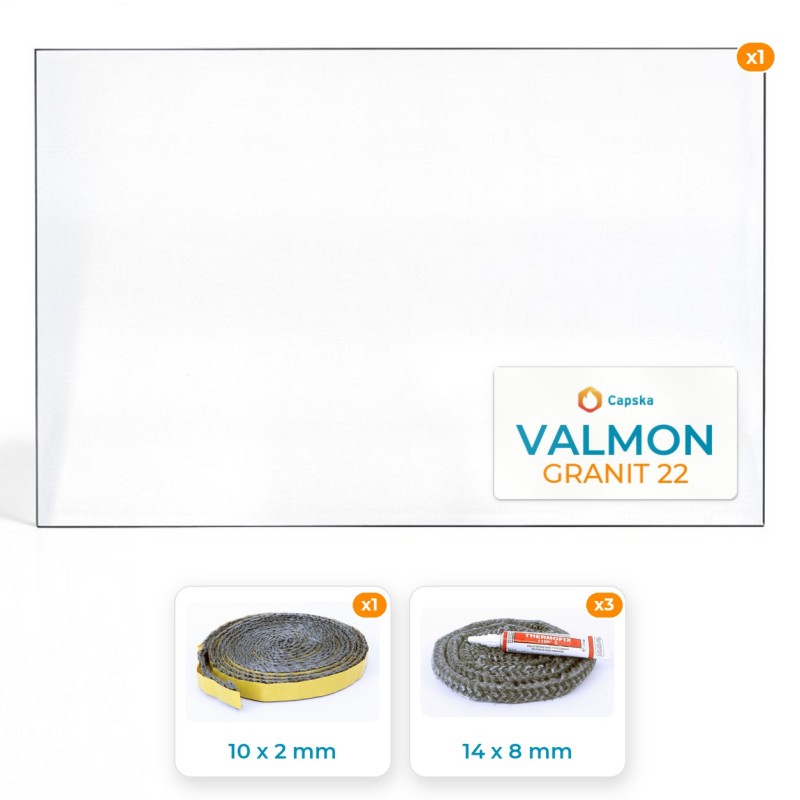 VALMON GRANIT 22 - Paket Glas + Dichtung