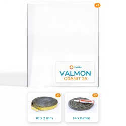 Valmon GRANIT 26 (side glass) - Rectangular panel Pack