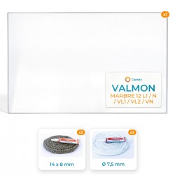 Valmon MARBRE 12 L1 / N / VL1 / VL2 / VN - Pack Vitre Rectangle + Joints