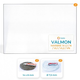 VALMON MARBRE 14 L1 / N / VL1 / VL2 / VN - Glas + Dichtungspaket