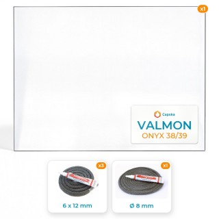Vetro Valmon ONYX 38/39 - Resistente fino a 800°C