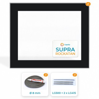 Supra Rockatan - Glas + Dichtung für Ofenmodelle