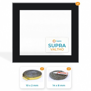 Vitre sérigraphiée Supra VALTHO - Pack avec Joints