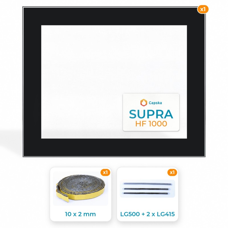Vetro Supra HF 1000 - Resistente fino a 800°C
