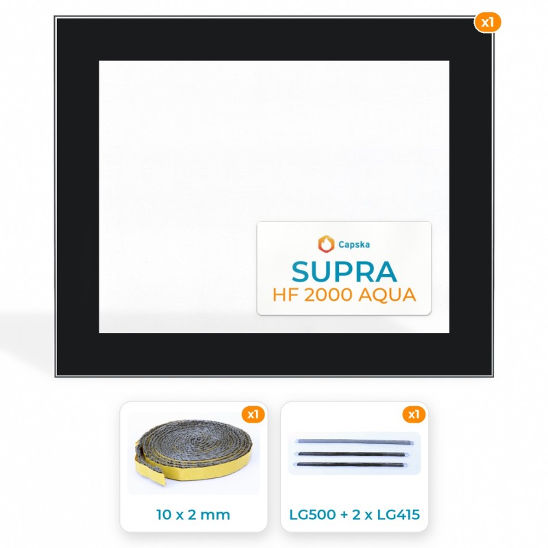 Supra HF 2000 AQUA Glass Panel - Order Online