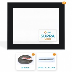 Supra VIGO - Pack Vitre Rectangle Sérigraphiée + Joints