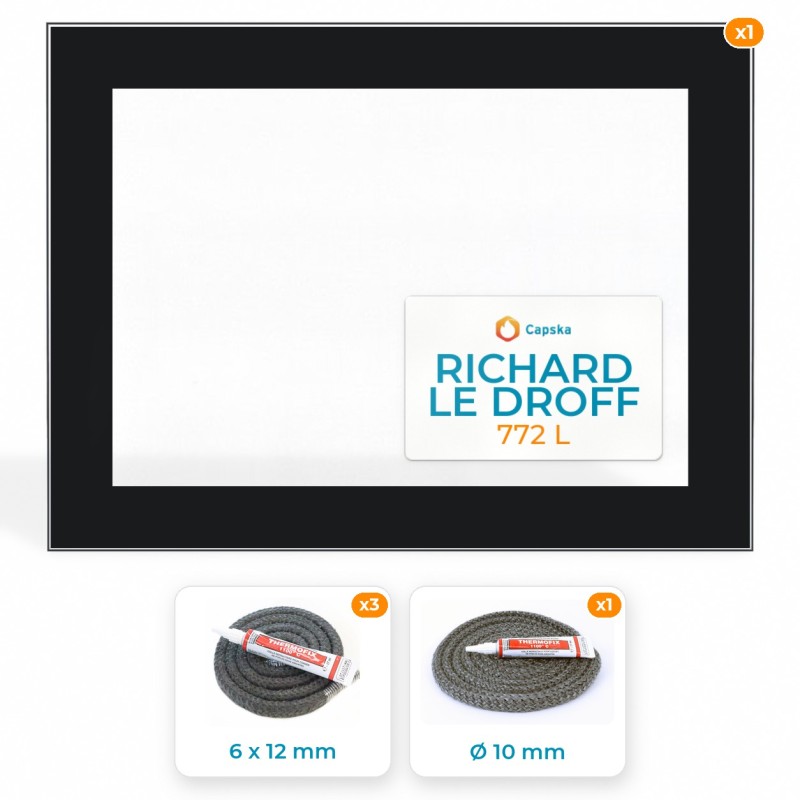 RICHARD LE DROFF 772 L - Paket Glas + Dichtung