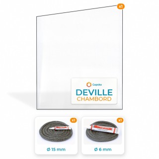 Vitre trapèze rectangle pour Deville CHAMBORD