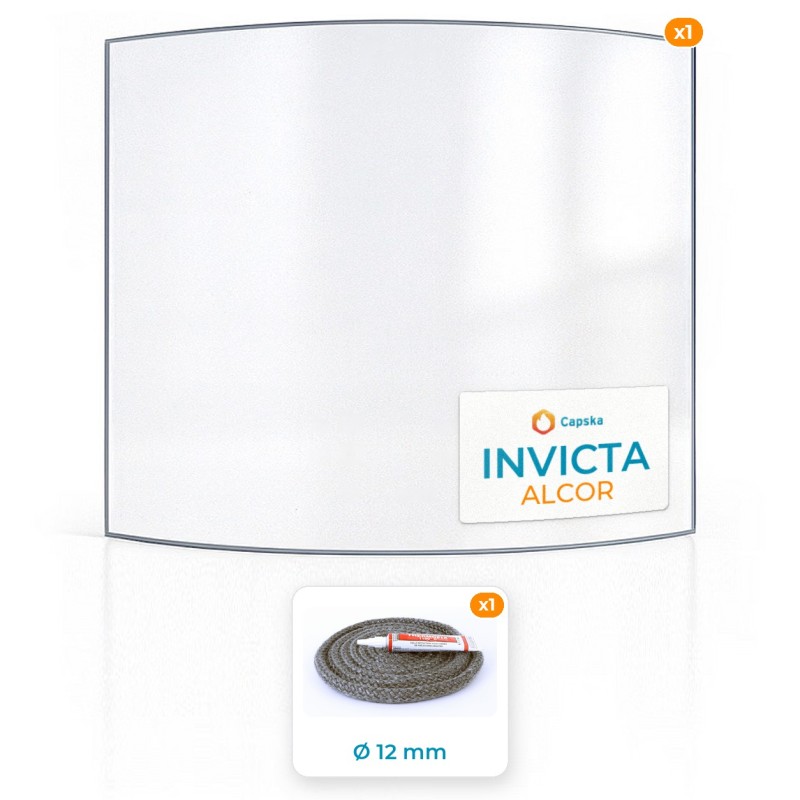 Vetro Invicta ALCOR - Guarnizione resistente a 800°C