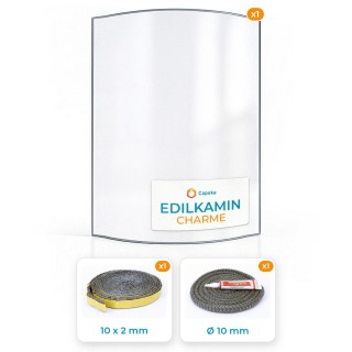 Edilkamin CHARME Glass Panel Pack - Order Online
