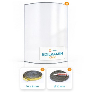 Edilkamin CHIC Glass Panel - Order Online