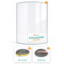 Edilkamin KARMA - Curved panel Pack