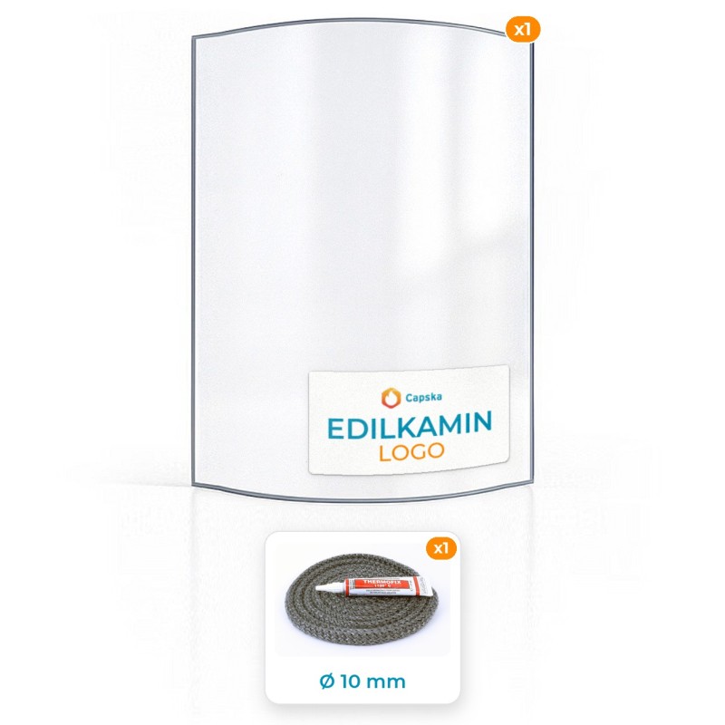 EDILKAMIN LOGO - Paket: Glas + Dichtung