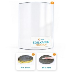 Edilkamin PRESTIGE - Vetro + Guarnizione