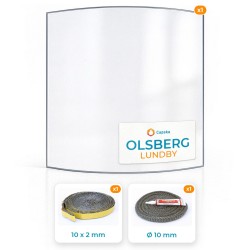 Olsberg LUNDBY - Curved panel Pack