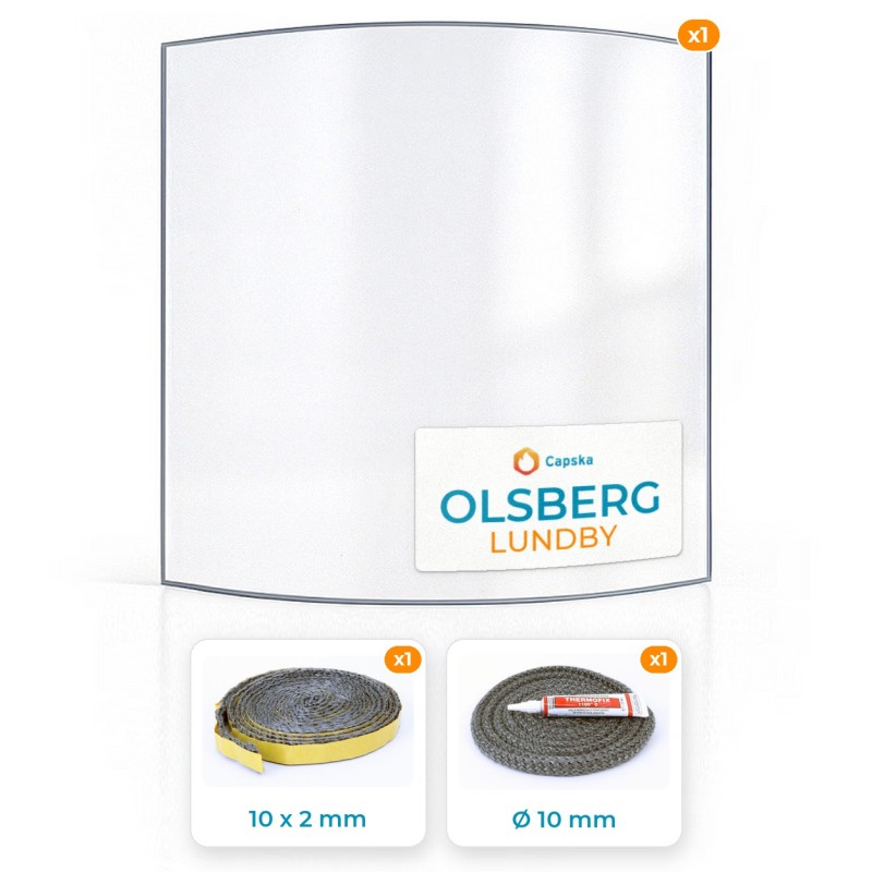 Order Olsberg LUNDBY Curved Panel Online - Expert Glass Cutting