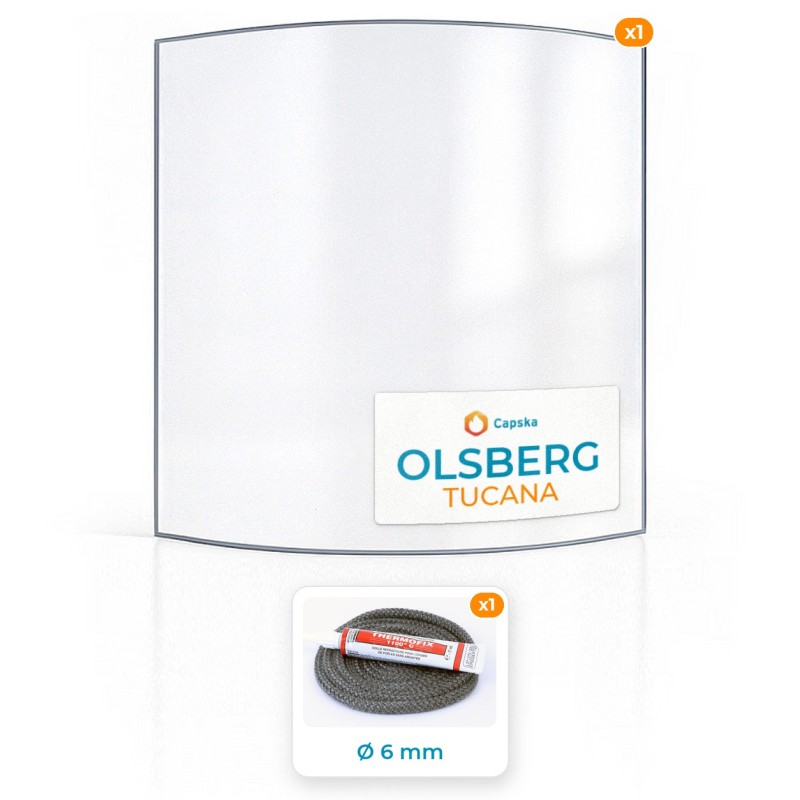 Vetro Olsberg VEGA - Resistente a 800°C