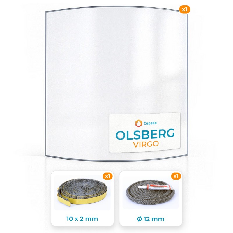 Buy Olsberg VISBY Curved Glass Panel Online