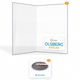 Order Olsberg ARACAR Glass Panel Online - Customized to Your Model