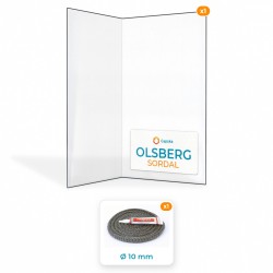 OLSBERG SORDAL - Paket : Glas + Dichtung