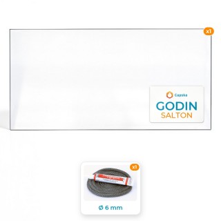 Vitre rectangle GODIN SALTON - Pack Vitre Rectangle + Joint