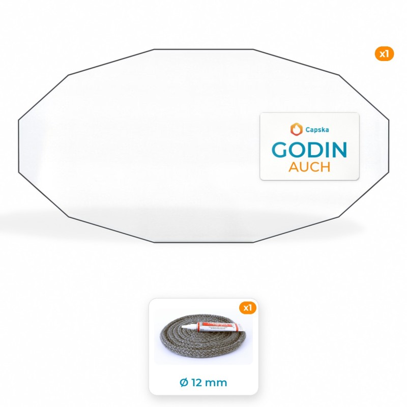 Godin AUCH - Vetro e Guarnizione per Stufe a Legna