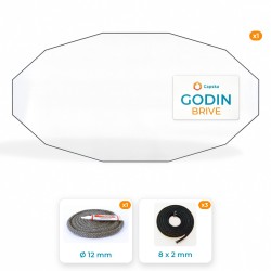 GODIN BRIVE - Paket : Glas + Dichtung