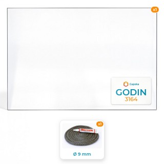 Verkaufspaket GODIN 3164 - Glas + Dichtung