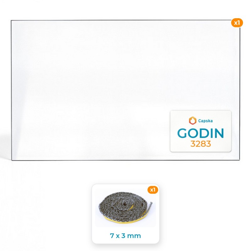 GODIN 3283 - Paket: Glas + Dichtung