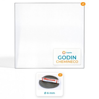 Vetro Godin CHEMINECO - Resistente a 800°C