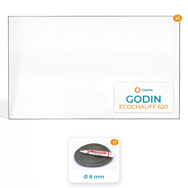 Vetro Godin ECOCHAUFF 620 - Resistente fino a 800°C