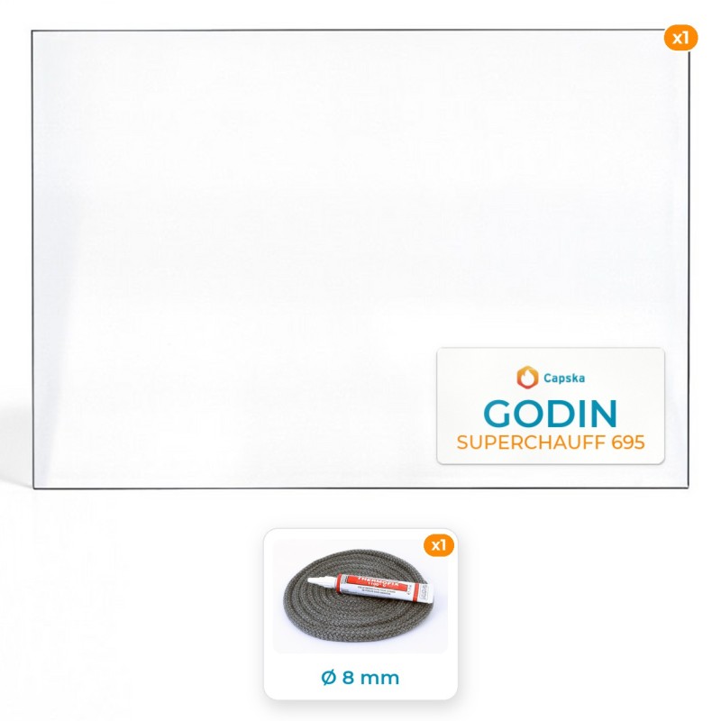 Vitre Godin Superchauff 695 641x447mm - Capska