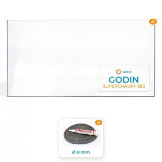 Vitre Godin Superchauff 695 Latérale - Capska