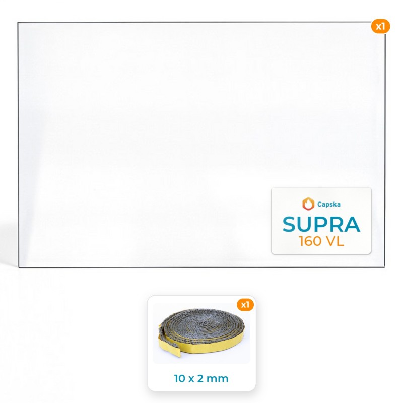 Vetro Supra 160 VL - Resistente fino a 800°C