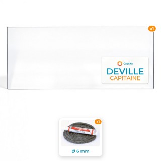 Vitre 2 angles coupés DEVILLE - Pack Vitre Rectangle