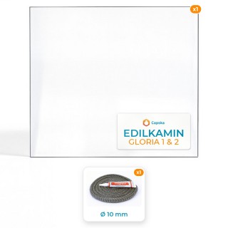 Vetro Edilkamin GLORIA 1 & 2 - Guarnizione resistente a 800°C