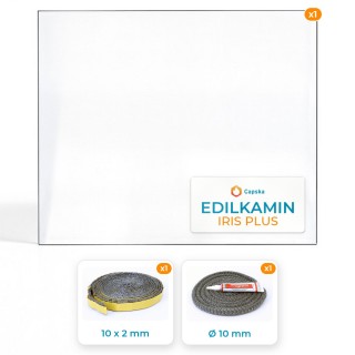 Edilkamin IRIS PLUS Glass Panel - Order Online