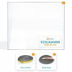 Edilkamin IRIS PLUS - Pack Vitre Rectangle + Joints