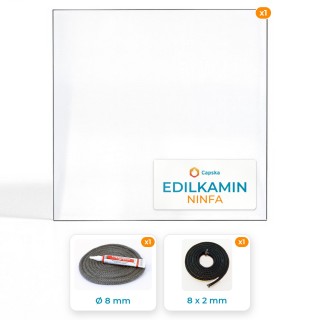 Vetro Edilkamin NINFA - Resistente fino a 800°C