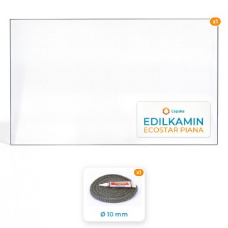 Edilkamin ECOSTAR PIANA Glass Panel - Order Online